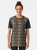 Primal patterns graphic t-shirt in gold, brown, and black colors designed by Helena Tiainen - Women