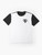 Retro-style graphic t-shirt featuring Marvel's iconic characters Silver Surfer and Galactus - Flat lay
