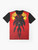 Metroid Samus Aran character graphic on a t-shirt - Flat lay