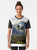 Graphic t-shirt featuring the Rafale fighter jet, a French-made military aircraft - Women