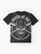 Life Coach Biker T-Shirt with text "Teach me how to live my osti!" - Flat lay