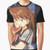 Smug graphic t-shirt with anime inspired Evangelion meme design featuring Asuka and watermelon