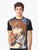 Smug graphic t-shirt with anime inspired Evangelion meme design featuring Asuka and watermelon - Men
