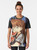 Smug graphic t-shirt with anime inspired Evangelion meme design featuring Asuka and watermelon - Women