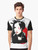 A stylish graphic t-shirt featuring a Japanese punk girl design with elements of Japanese culture and anime. - Men