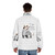 Puffer jacket with cute kitty design - men back