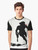 A silhouette graphic t-shirt featuring "The Winter Soldier" from the Marvel Cinematic Universe. - Men