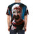 Terrifier 2 inspired horror t-shirt design featuring a scary clown illustration - men back