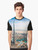 Dubai Skyline Graphic T-Shirt with Burj Khalifa - Men