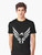 Falcon aviation graphic design printed on a black t-shirt - Men