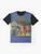 Vintage-inspired graphic t-shirt featuring the iconic "California Dreaming" design of the Mamas and the Papas band. - Flat lay