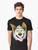 Smiling cartoon wolf graphic on a t-shirt - Men