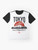 Japan-themed graphic t-shirt with text "I Don't Speak Japanese" - Flat lay
