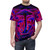 Vibrant neon shroom design on a high-quality t-shirt, perfect for festivals, raves, and electronic music events. - men front