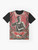 "INGSOC 1984" propaganda-style graphic t-shirt design featuring Big Brother imagery and Orwell references - Flat lay