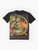 Graphic t-shirt featuring the cover of Peasant Woman magazine from November 1969, with communist and socialist imagery like the hammer and sickle. - Flat lay