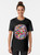 A graphic t-shirt featuring a one globe design representing global unity and world peace. - Women