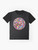 A graphic t-shirt featuring a one globe design representing global unity and world peace. - Flat lay
