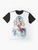 Kingdom Hearts Sora Family Graphic T-Shirt featuring the main character Sora from the popular video game and anime series - Flat lay