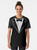 Fake tuxedo costume graphic t-shirt with a tie design - Women