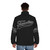 Trapstar Strike Out Puffer Jacket - Black streetwear jacket with Trapstar branding and baseball-inspired design - men back