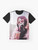 Ghostface graphic t-shirt with Sarah Smile design - Flat lay