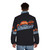 Trapstar Shooters Puffer Jacket - Orange basketball-inspired streetwear - men back