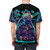 Neon Moon Samurai Warrior All Over Print T-Shirt - men back