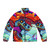 Hyper Beast puffer jacket with vibrant, abstract gaming-inspired design