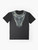 Sacred Geometry Graphic T-Shirt featuring the Harmony of the Spheres design - Flat lay