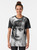 Vintage illustration of Joan Crawford in the rain, a classic Hollywood actress - Women