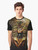 A surrealist graphic tee featuring the mythical Medusa with snakes as hair. - Men