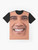 Barack Obama Graphic T-Shirt with American Flag and Political Motifs - Flat lay