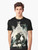 Dark fantasy graphic t-shirt featuring Nier Automata inspired flowers and butterflies - Men