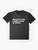 Graphic t-shirt with text that says "Sorry I'm Late. I Didn't Want to Come." Representing introvert and anxiety-related humor. - Flat lay