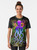 Colorful and psychedelic design featuring an octopus with luminescent tentacles against a surreal background. - Women