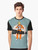 Space 1999 Astronaut Graphic T-Shirt featuring an astronaut in a space suit against a backdrop of planets and the moon - Men