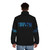 Trapstar Puffer Jacket in Black and Blue - men back