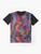 Retro Jordan Basketball Inspired Graphic T-Shirt with Zig Zag Pattern - Flat lay