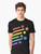 Rainbow dice set graphic t-shirt for tabletop RPG gaming enthusiasts - Men