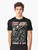 Edgy skull graphic t-shirt with cursed meme design - Men