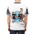 A graphic t-shirt featuring a vibrant digital illustration of tentacles, inspired by Japanese anime and manga art. - men back