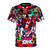 Retro-style t-shirt featuring Friday Night Funkin' characters in a pixelated design