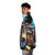 Howls Painting Puffer Jacket featuring 8-bit inspired Studio Ghibli anime art - men side left
