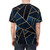 Navy blue t-shirt with abstract geometric design - men back