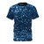 Navy blue t-shirt with a simulated glitter look