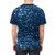 Navy blue t-shirt with a simulated glitter look - men back