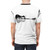 Artistic nature guitar t-shirt with minimalist landscape design - men back