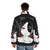 Cute puffer jacket with anime-inspired design, perfect for love is war fans - men back