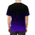 A black and purple gradient t-shirt with a minimalist, fading color design - men back